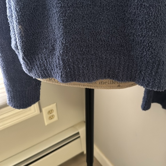 Double Zero Blue Chenille Sweater Crew Neck NWOT - Picture 3 of 7